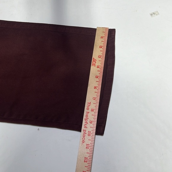 Judy Blue Sign Me Up Tummy Control Wide Leg Cropped Jeans Garment Dyed Maroon - Picture 10 of 13